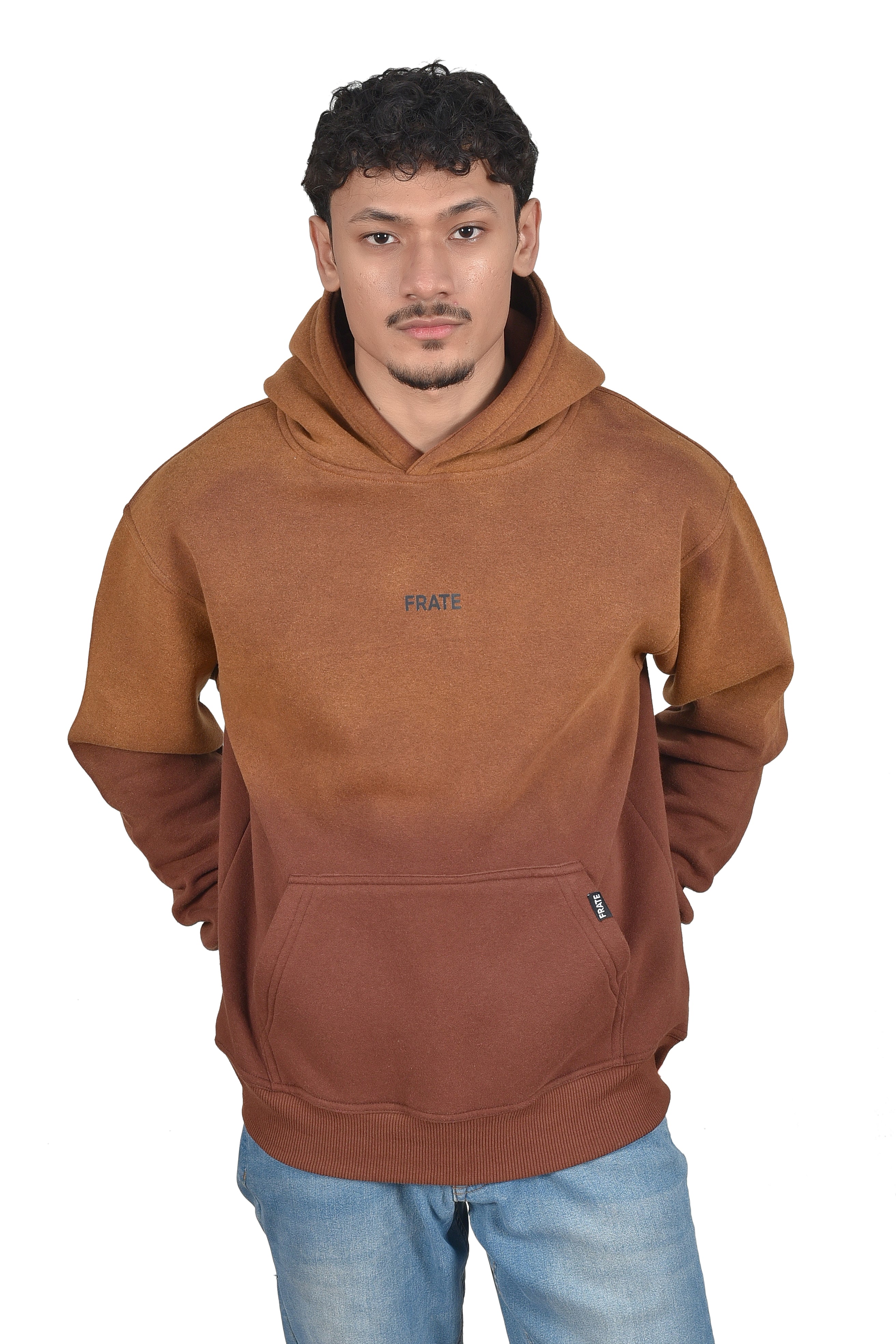 Brown Sunfade Washed Hoodie